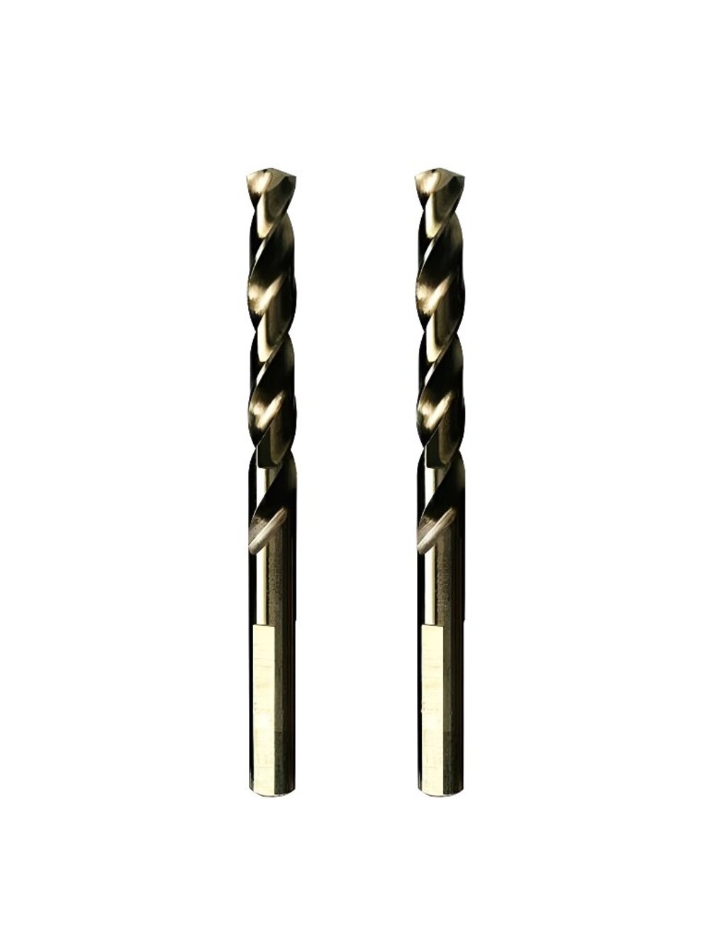 6% Cobalt Drill Bits Set (3/8" x 2PCS) for Stainless Steel and Hard Metal